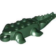 Lego tělo krokodýla, tmavě zelená (6103384)